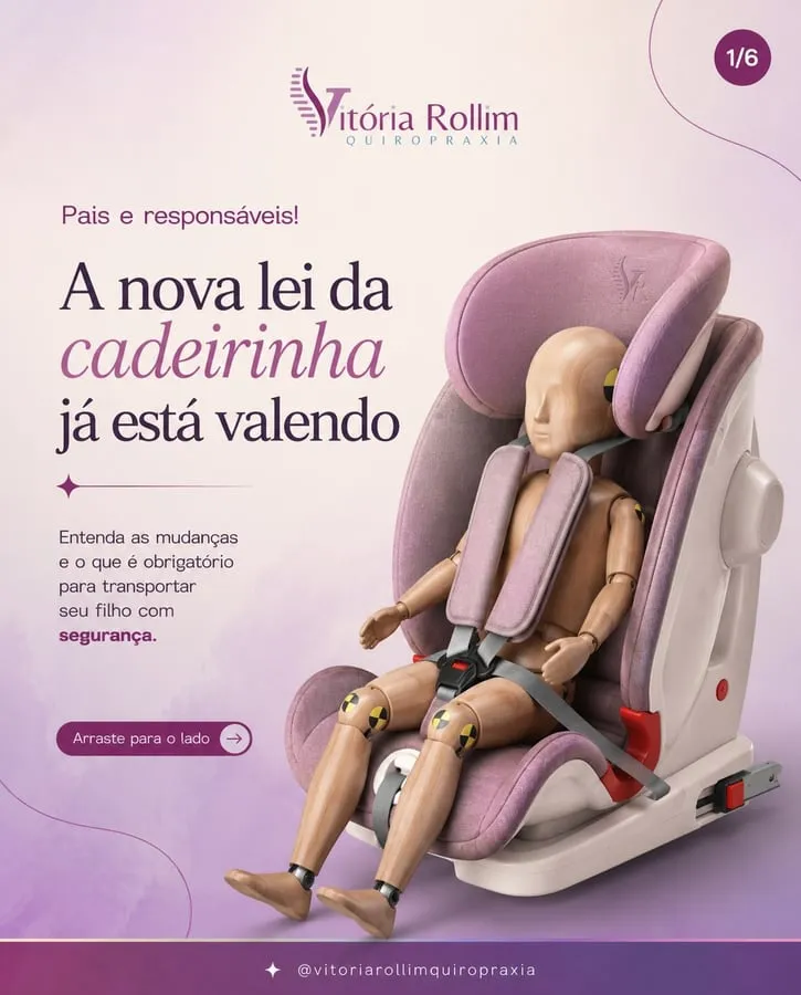 A nova lei da cadeirinha já está valendo